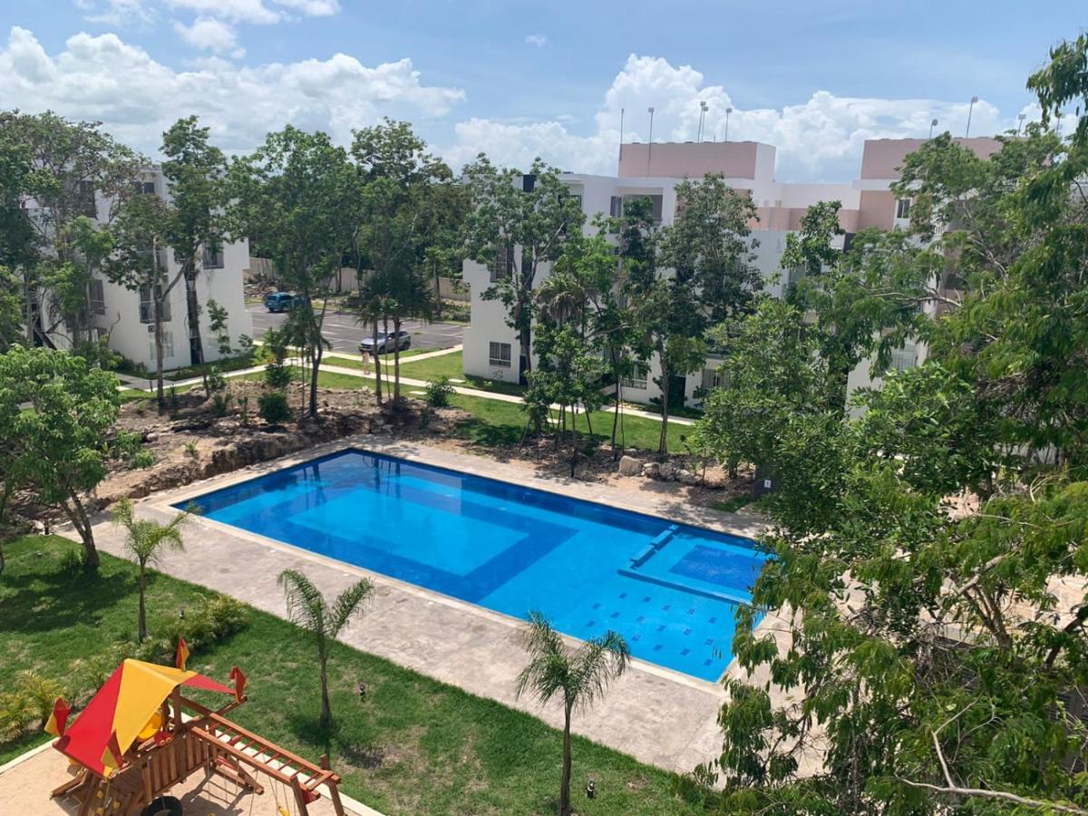 Departamento 2 Habitaciones Vista A La Alberca Sky By Eita Cancun Ngoại thất bức ảnh